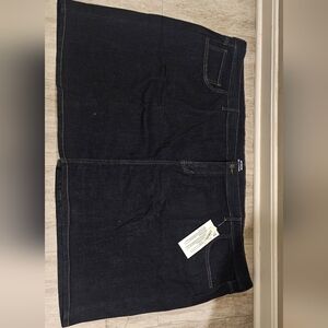 Wrangler Black Denim Mini Skirt